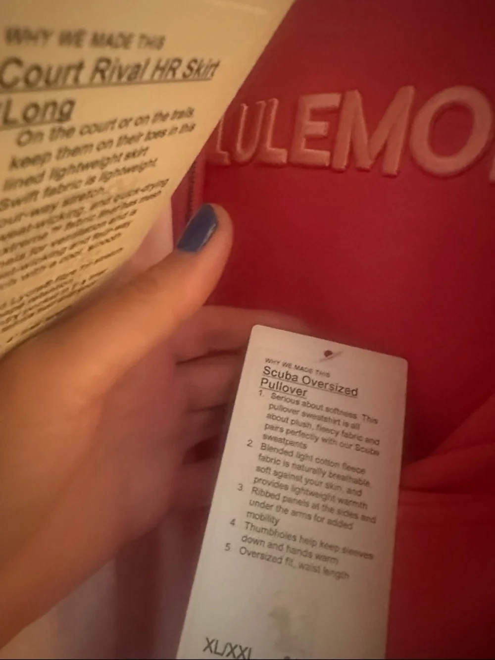 XL/XXL Sakura Pink Lululemon oversized Wordmark scuba nwt RARE 661🌸